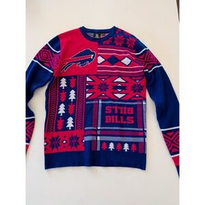 Buffalo Bills Christmas Sweater Men's Medium